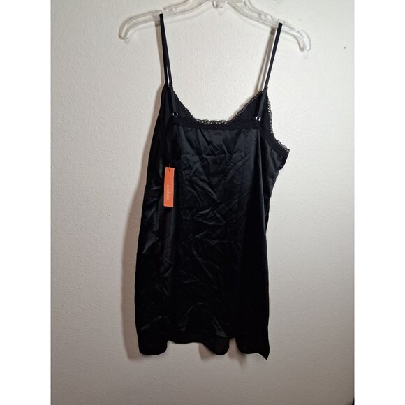 NWT Colsie Slip Underwear Lingerie Black Satin Size XL - Picture 3 of 6